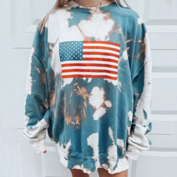 Sweaters - USA Tie Dyed Crewneck